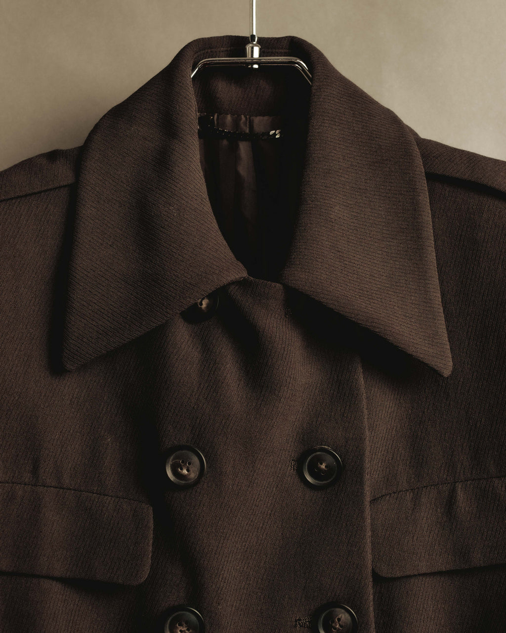 "GUCCI" 90's Classically tailored double-breasted coat