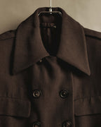 "GUCCI" 90's Classically tailored double-breasted coat