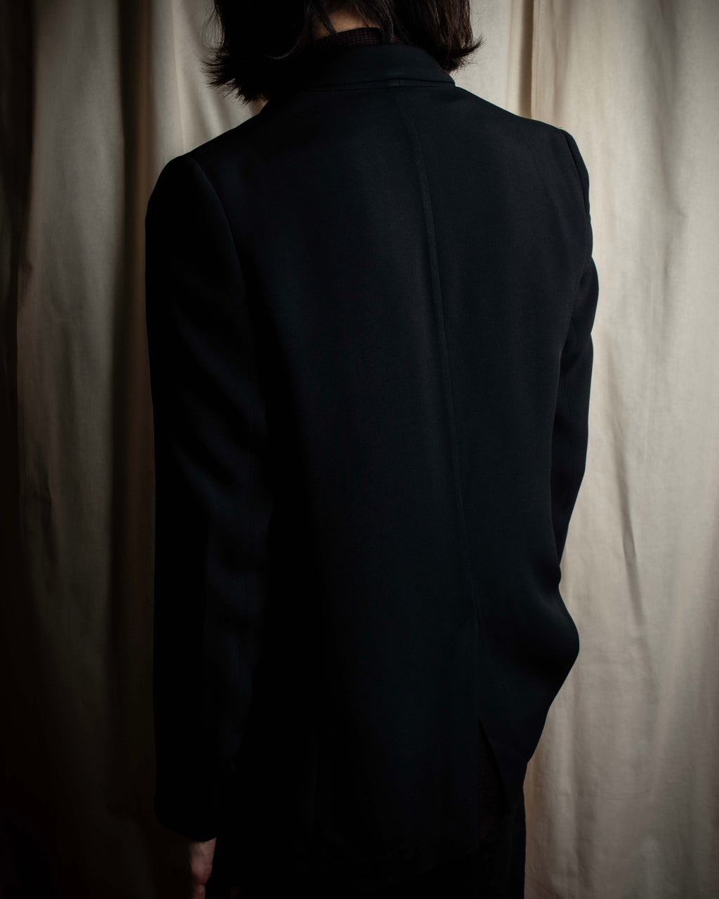 "GUCCI" Three-dimensional lapel design draped tailored jacket