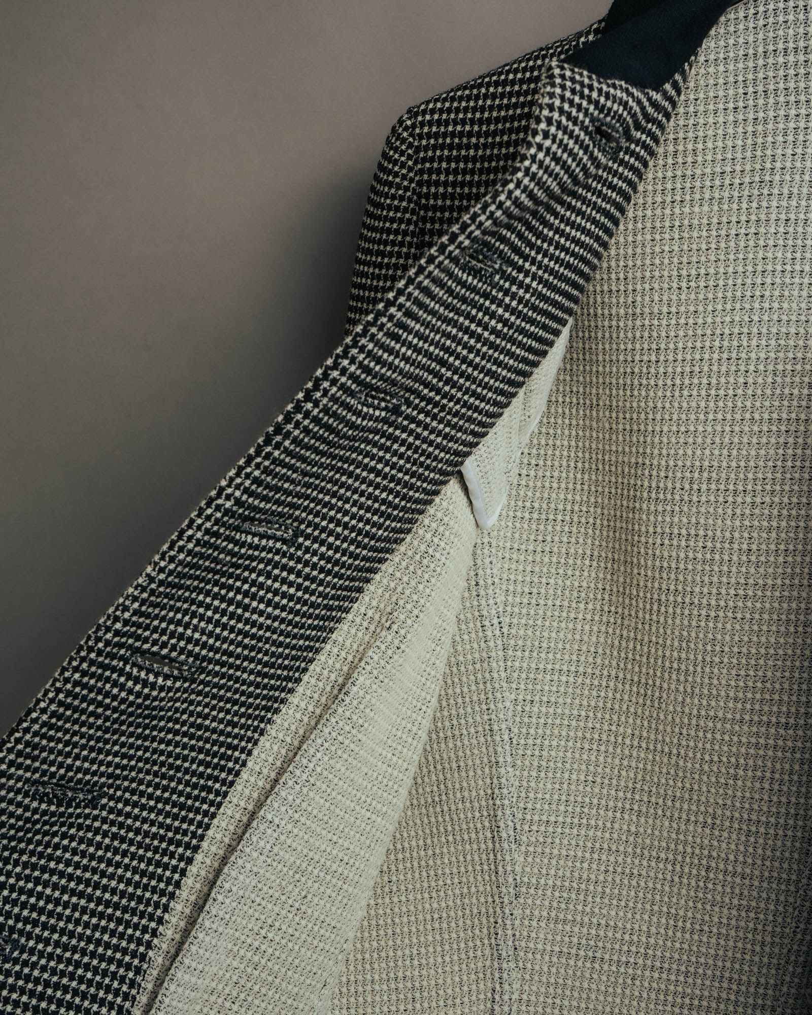 "Christian Dior" 80's-90's Wool-blend houndstooth jacket