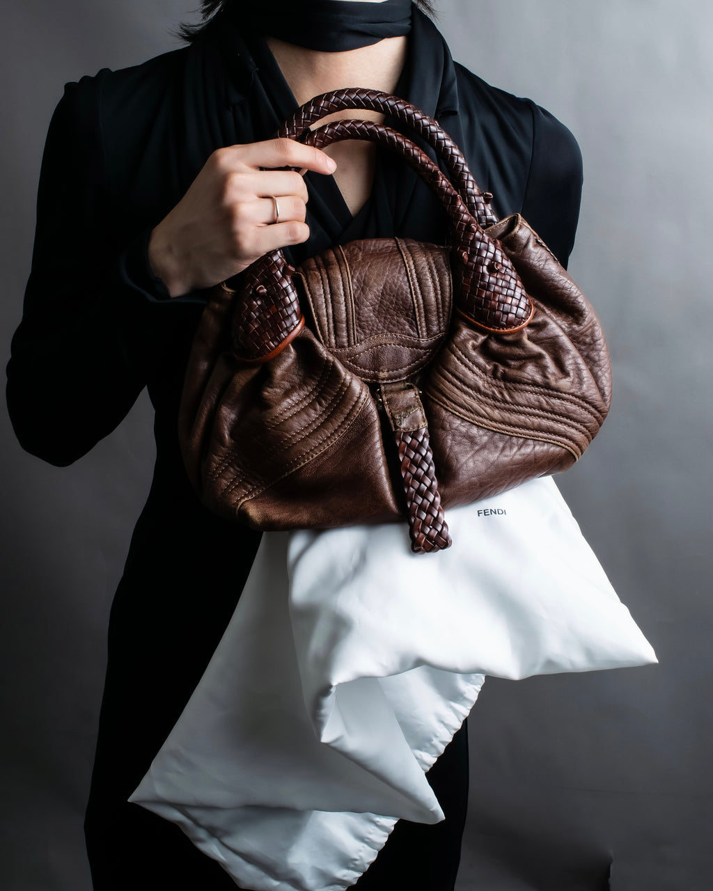 "FENDI" Brown color edition Spy bag