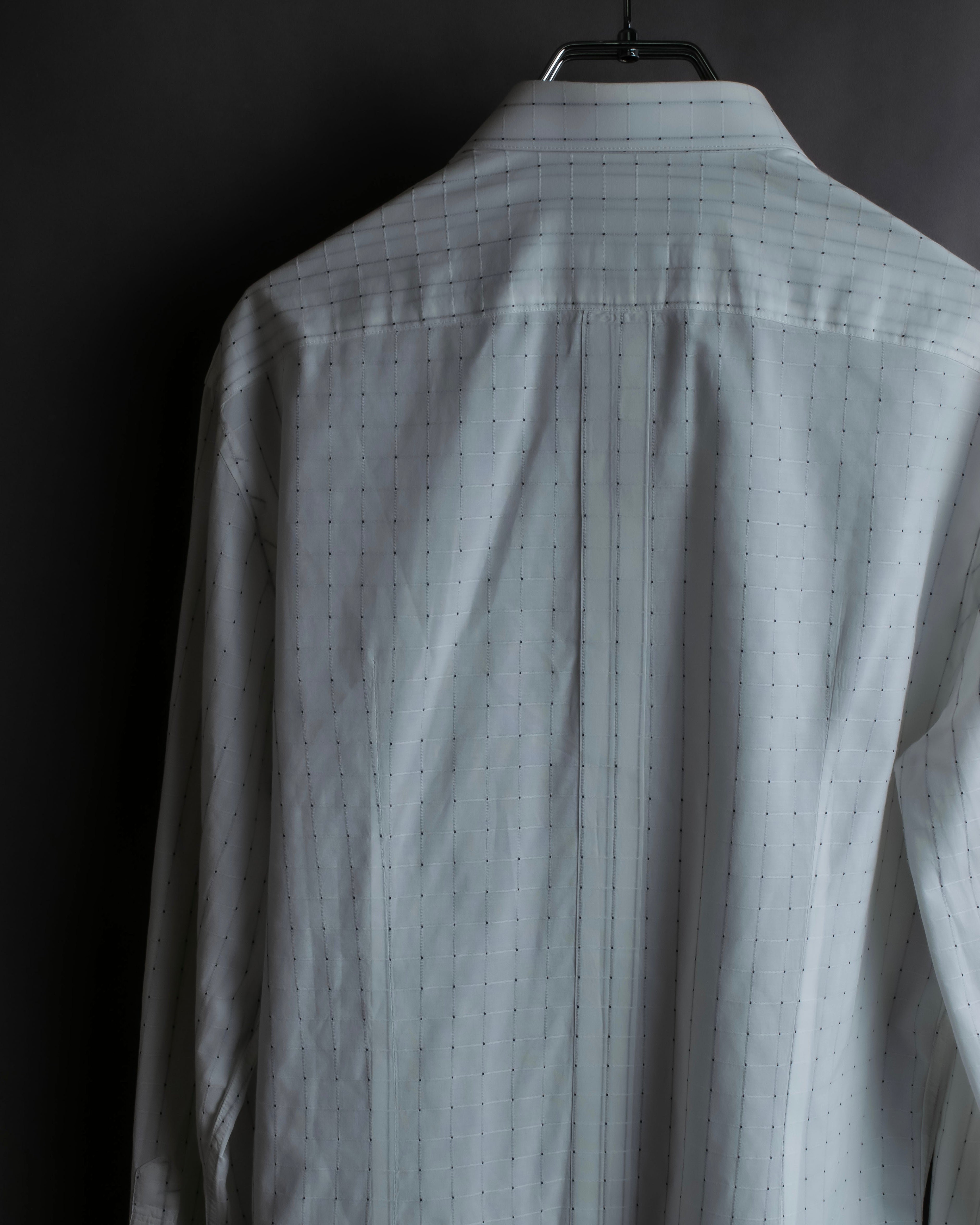 "Dolce & Gabbana" Grid stitch broadcloth shirt