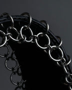 "LOEWE" Ring design leather corset necklace
