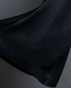 “CHANEL” Designed hem silk flare pants