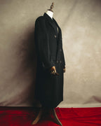 “Burberrys” Late 80’s-early 90’s deep navy double-breasted chesterfield coat