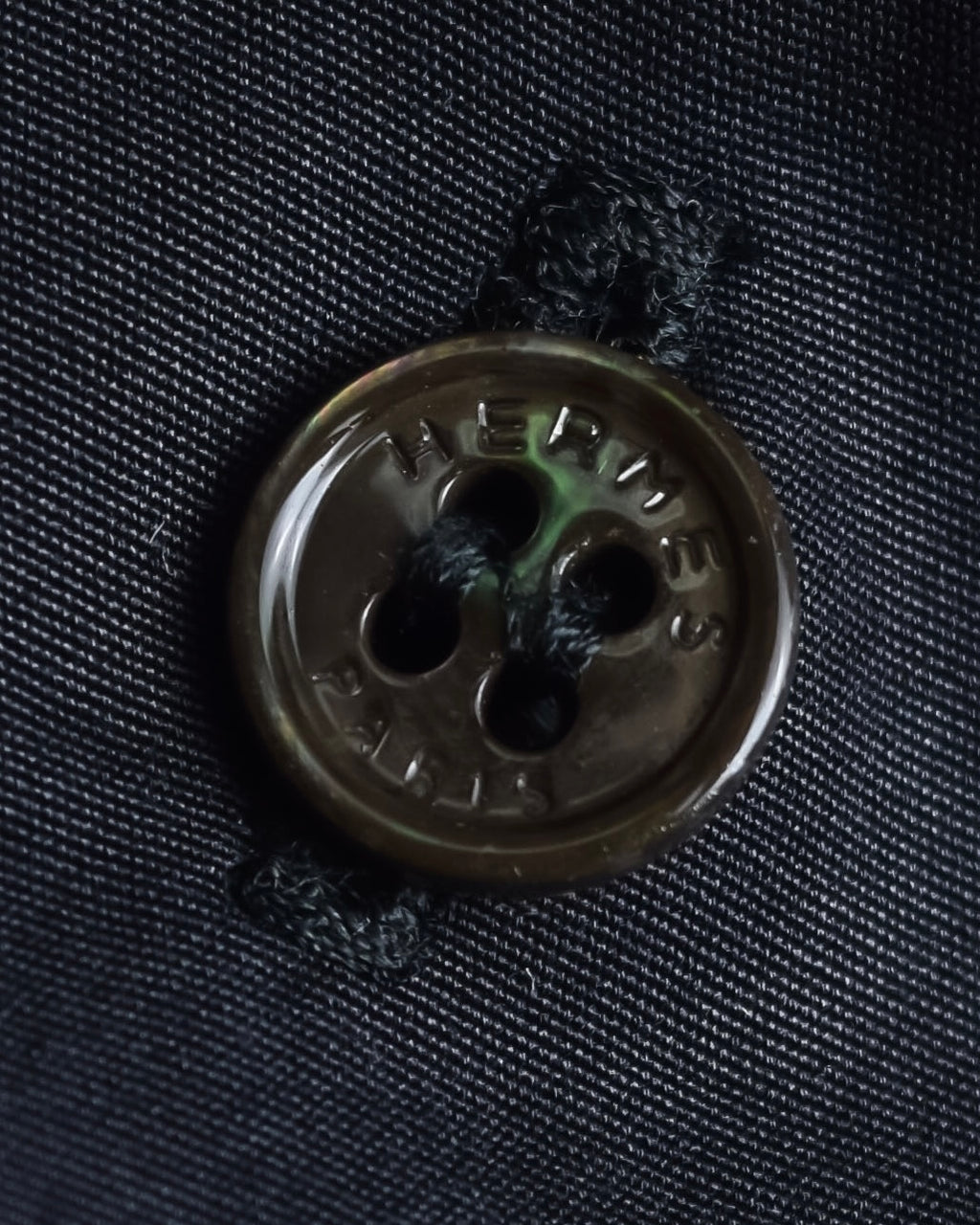 "HERMES" Gaultier period twisted sleeve cotton shirt