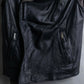 "Rick Owens" 100% lamb leather high neck sleeveless jacket