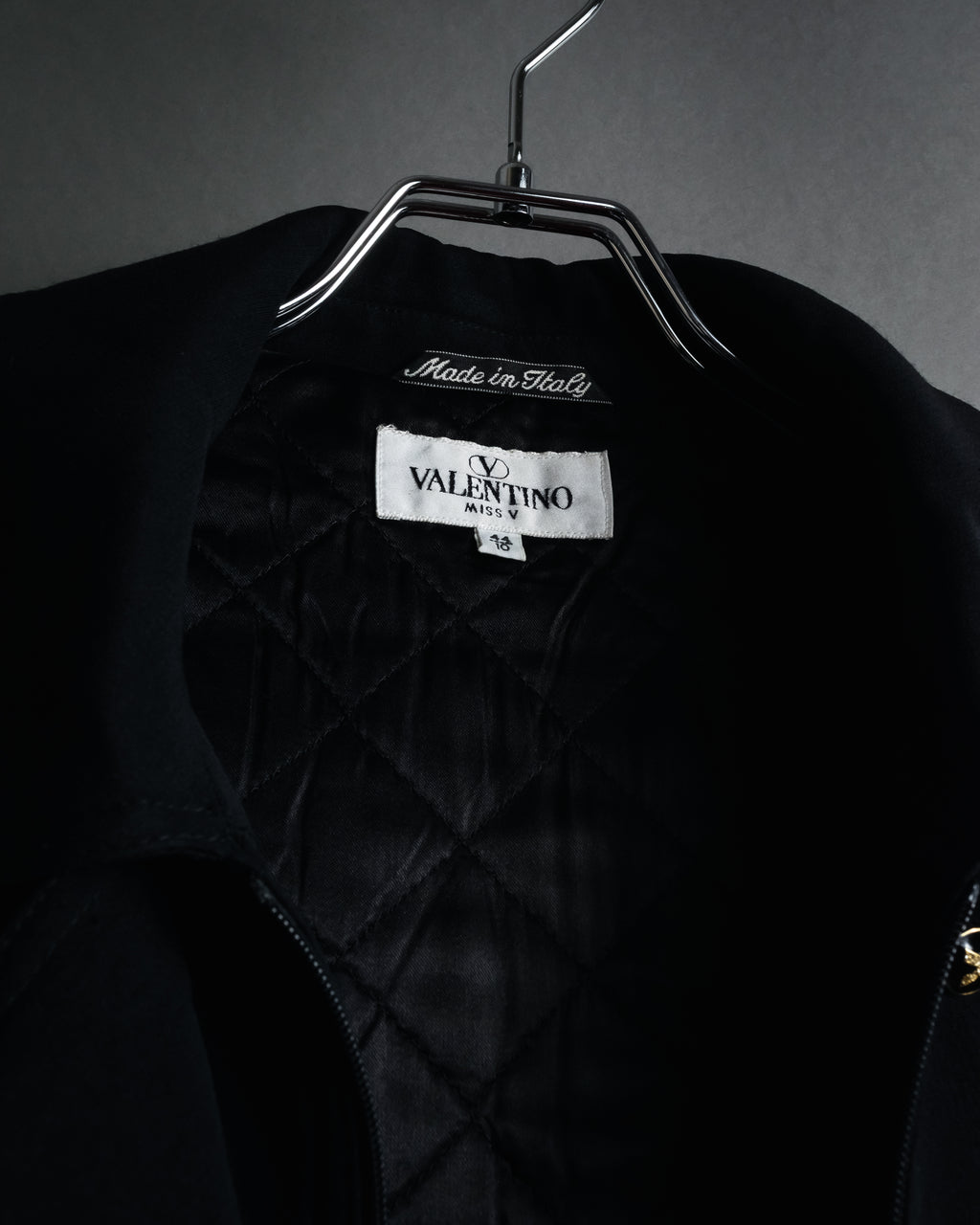 "VALENTINO" 90’s Couture-lined hooded coat