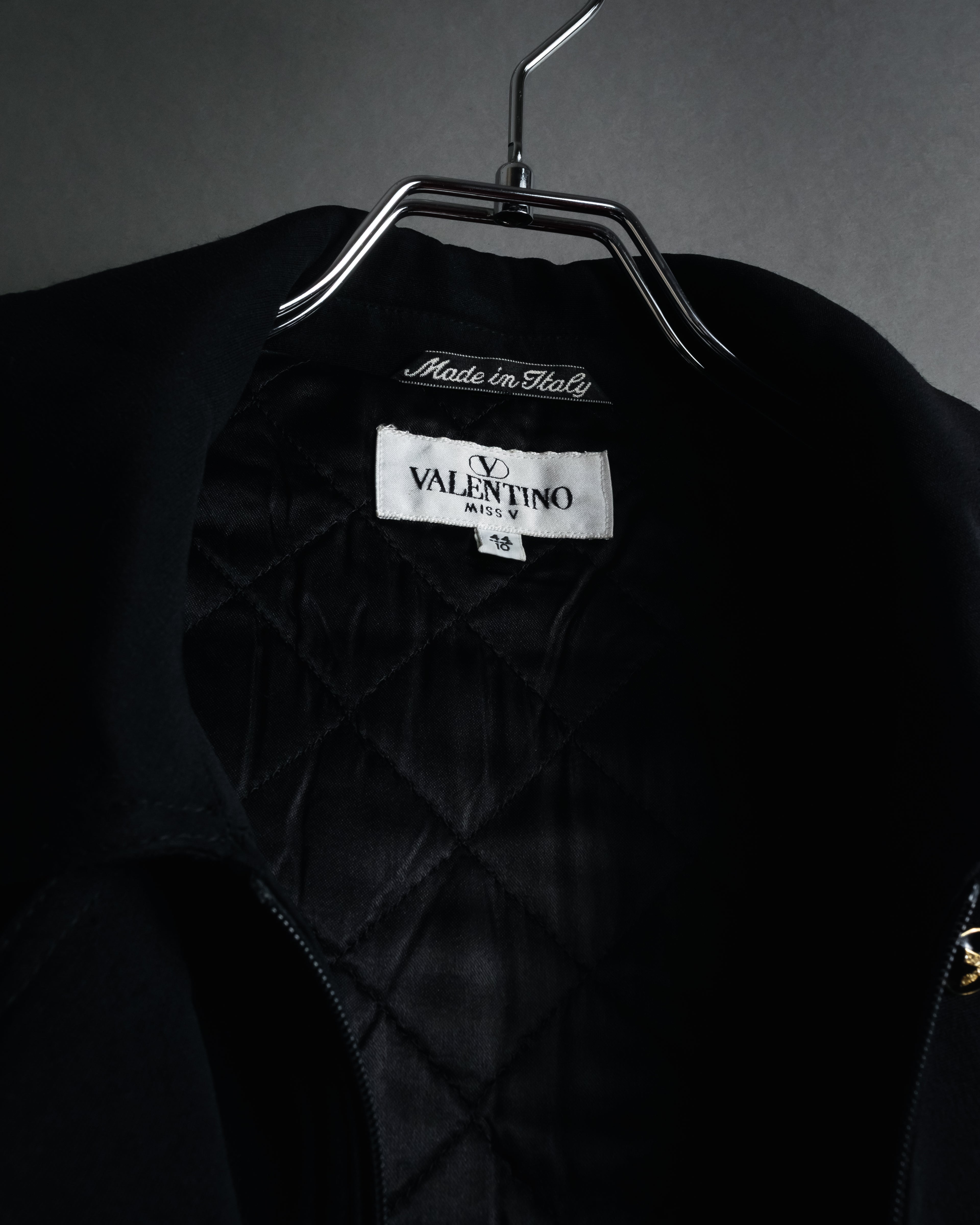 "VALENTINO" 90’s Couture-lined hooded coat