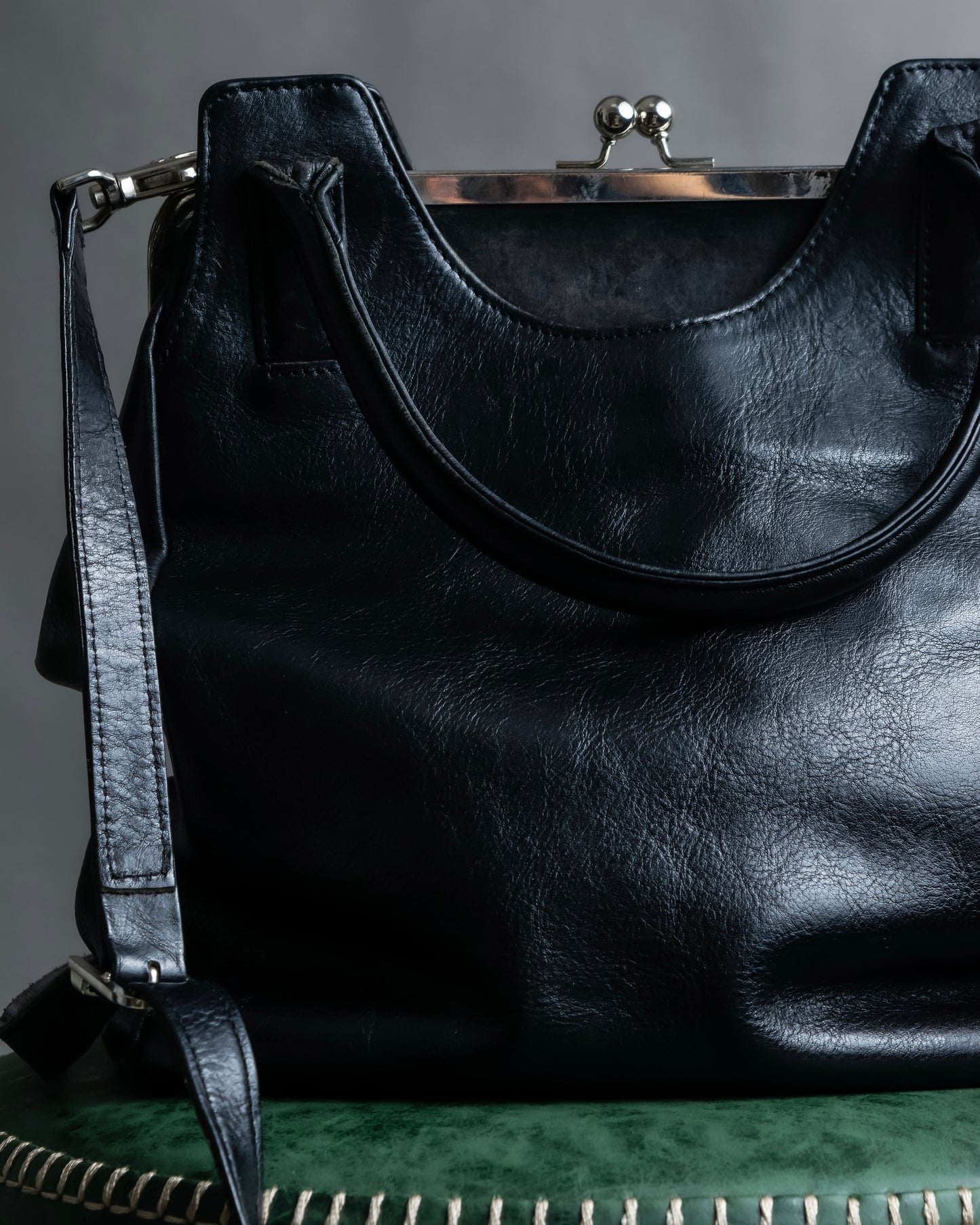 "YOHJI YAMAMOTO +NOIR"" 19AW clasp design 2way leather bag