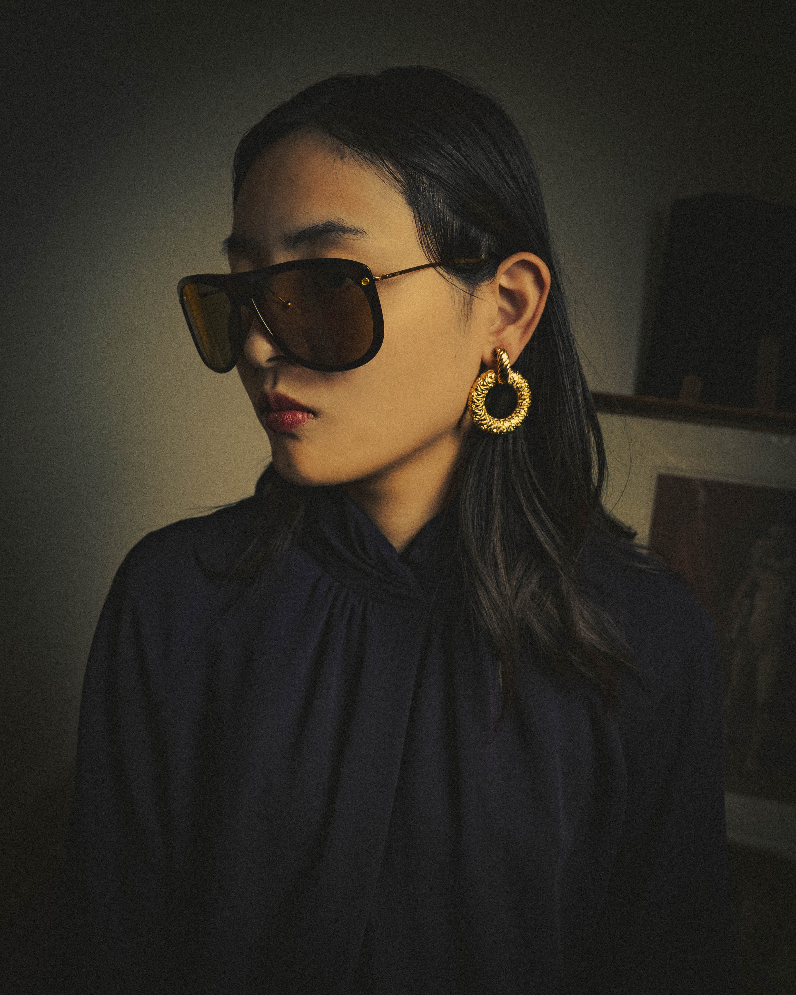 –SPECIAL– "GUCCI" 70's-80's Oversized aviator sunglasses