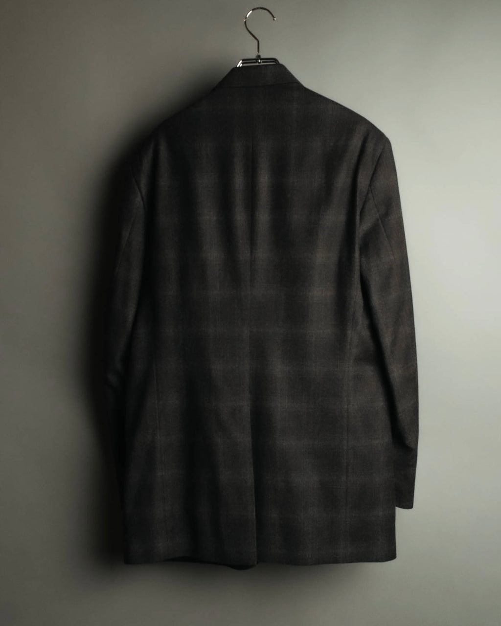 “PRADA” 90’s-00’s Wool cashmere checked tailored jacket