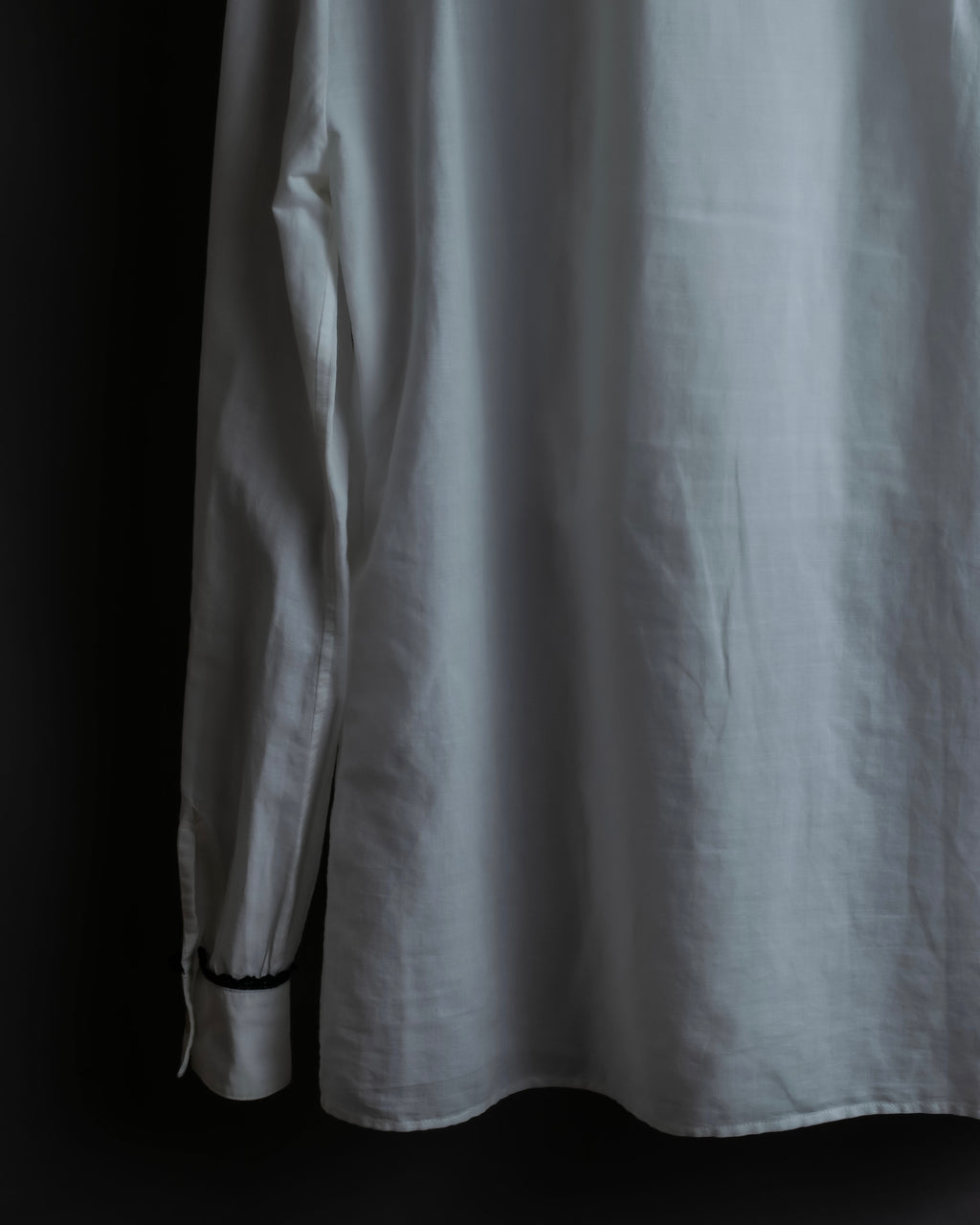 "Saint Laurent" 22SS Ribbon lace design tuxedo shirt