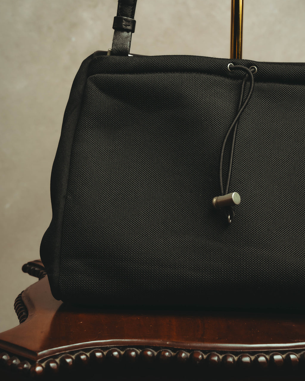 “PRADA” 90’s-00’s Nylon and leather flap messenger bag