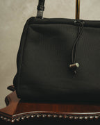 “PRADA” 90’s-00’s Nylon and leather flap messenger bag