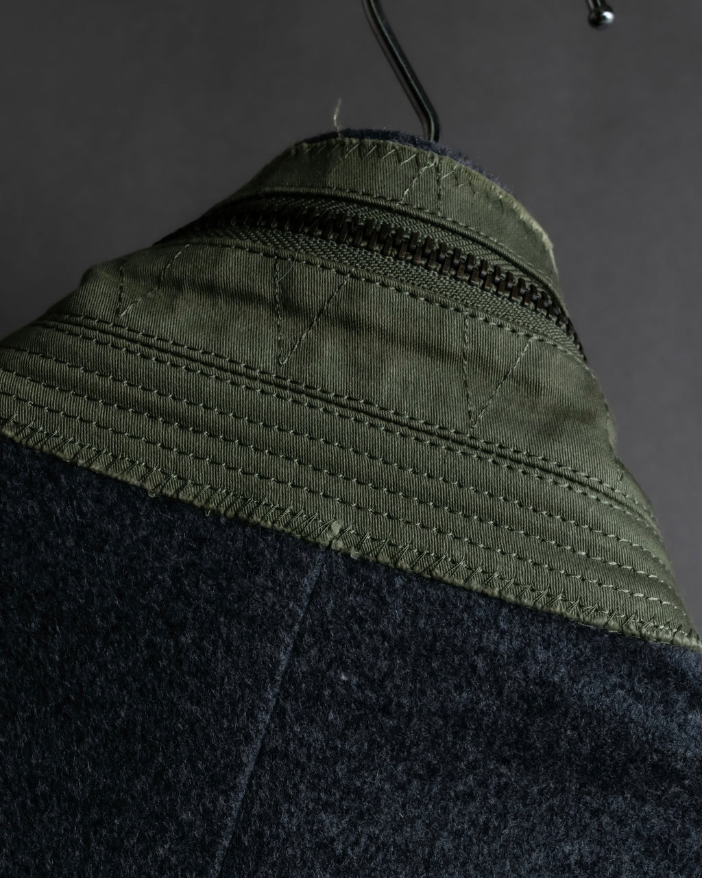 "MIHARA YASUHIRO" Hidden zip detail tailored jacket