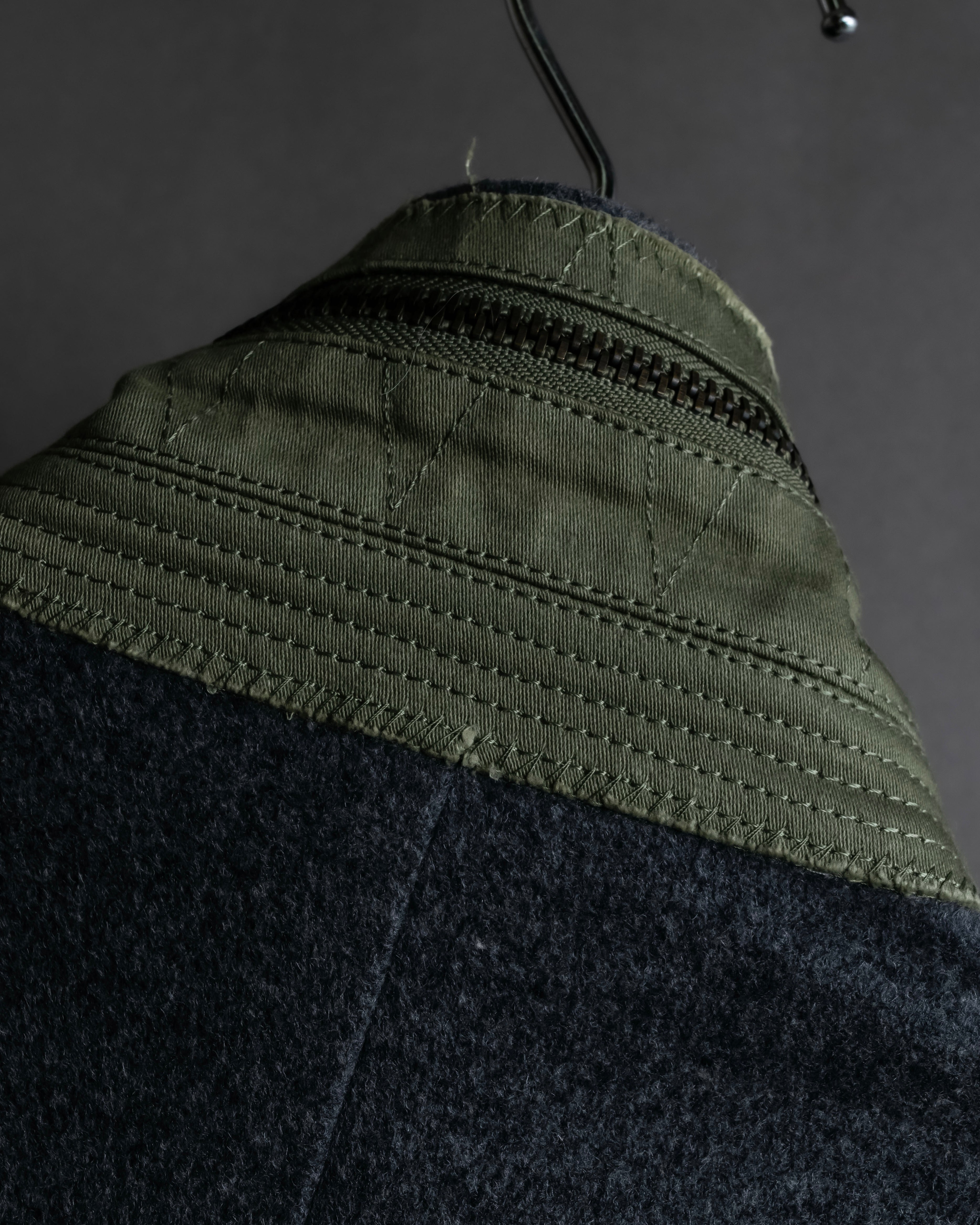 "MIHARA YASUHIRO" Hidden zip detail tailored jacket