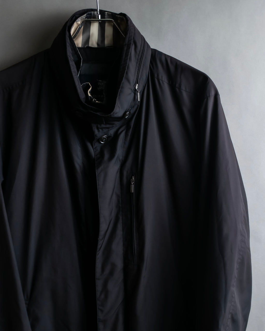 "BURBERRY" Windbreaker design stand collar blouson