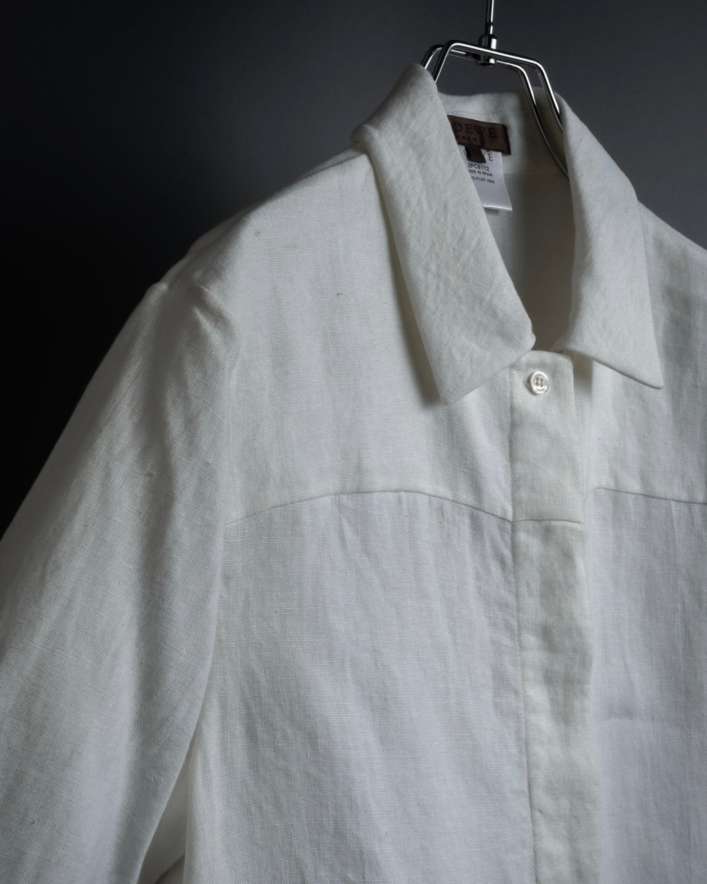 "LOEWE" 00's Fly front linen shirt