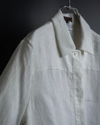 "LOEWE" 00's Fly front linen shirt