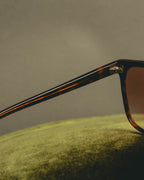"Yves Saint Laurent" 80's Oversized tortoiseshell square sunglasses
