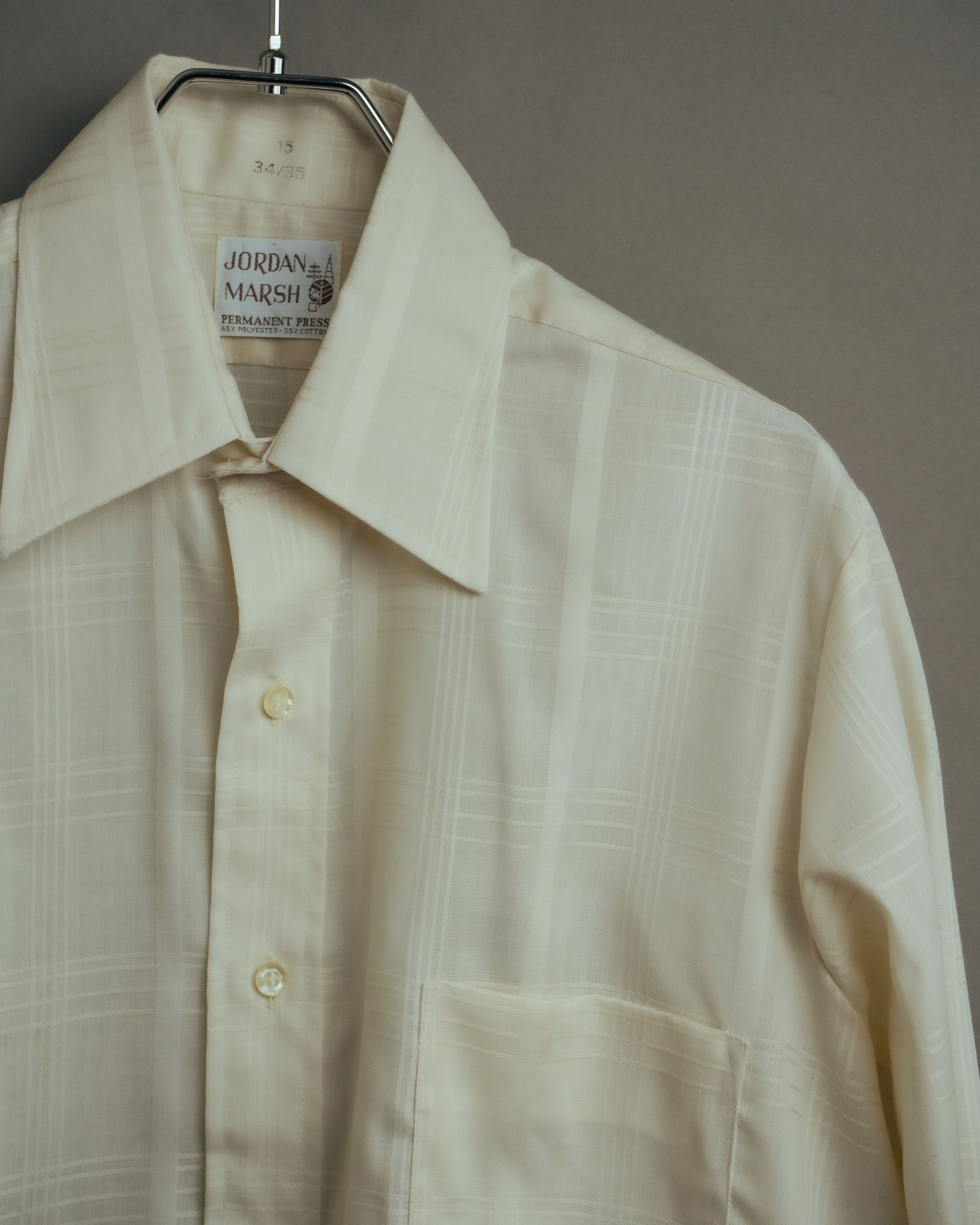 -MOOD Vintage Collections-
70’s-80’s Tone on tone check dress shirt