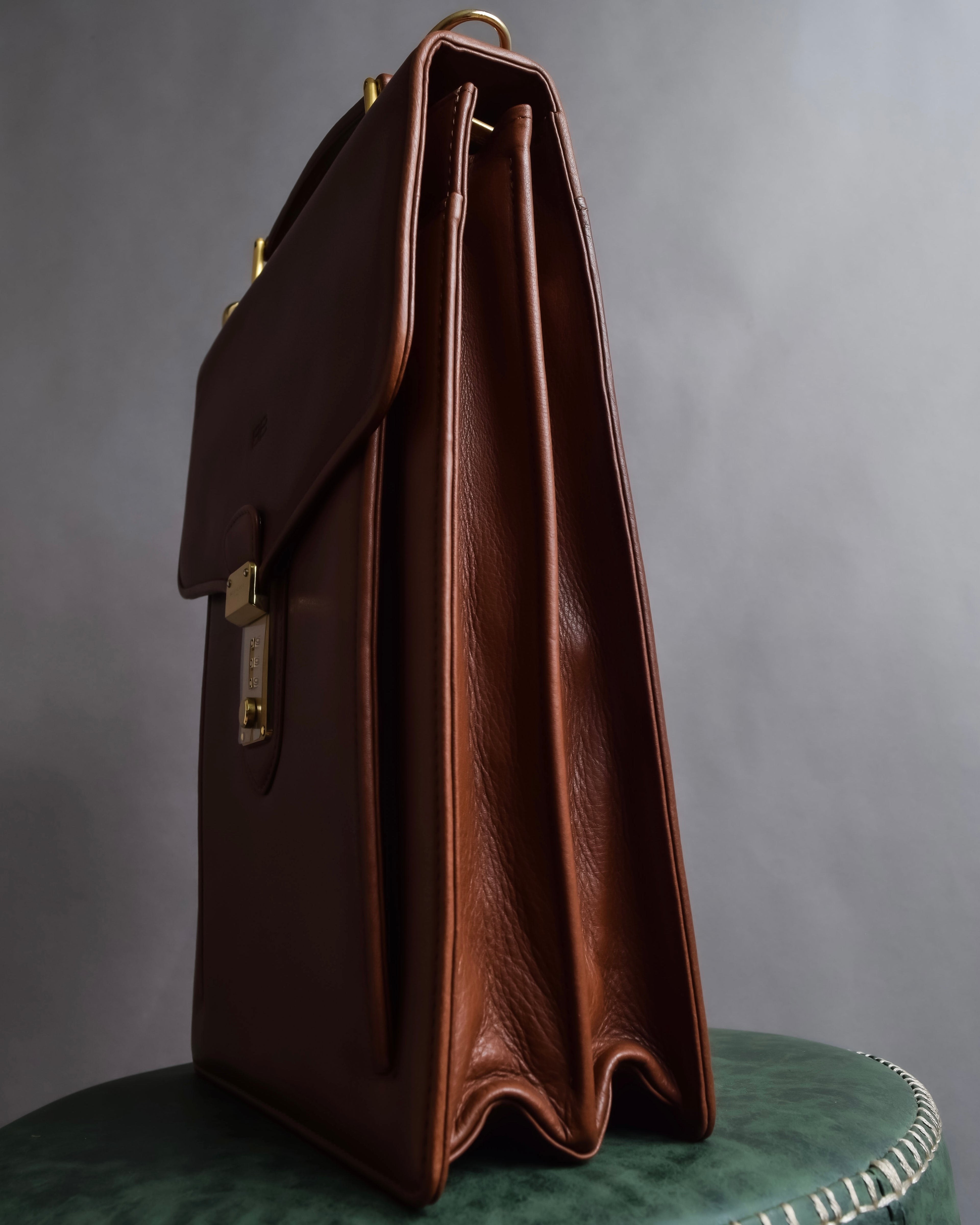 "BALENCIAGA" Water repellent flap square leather bag