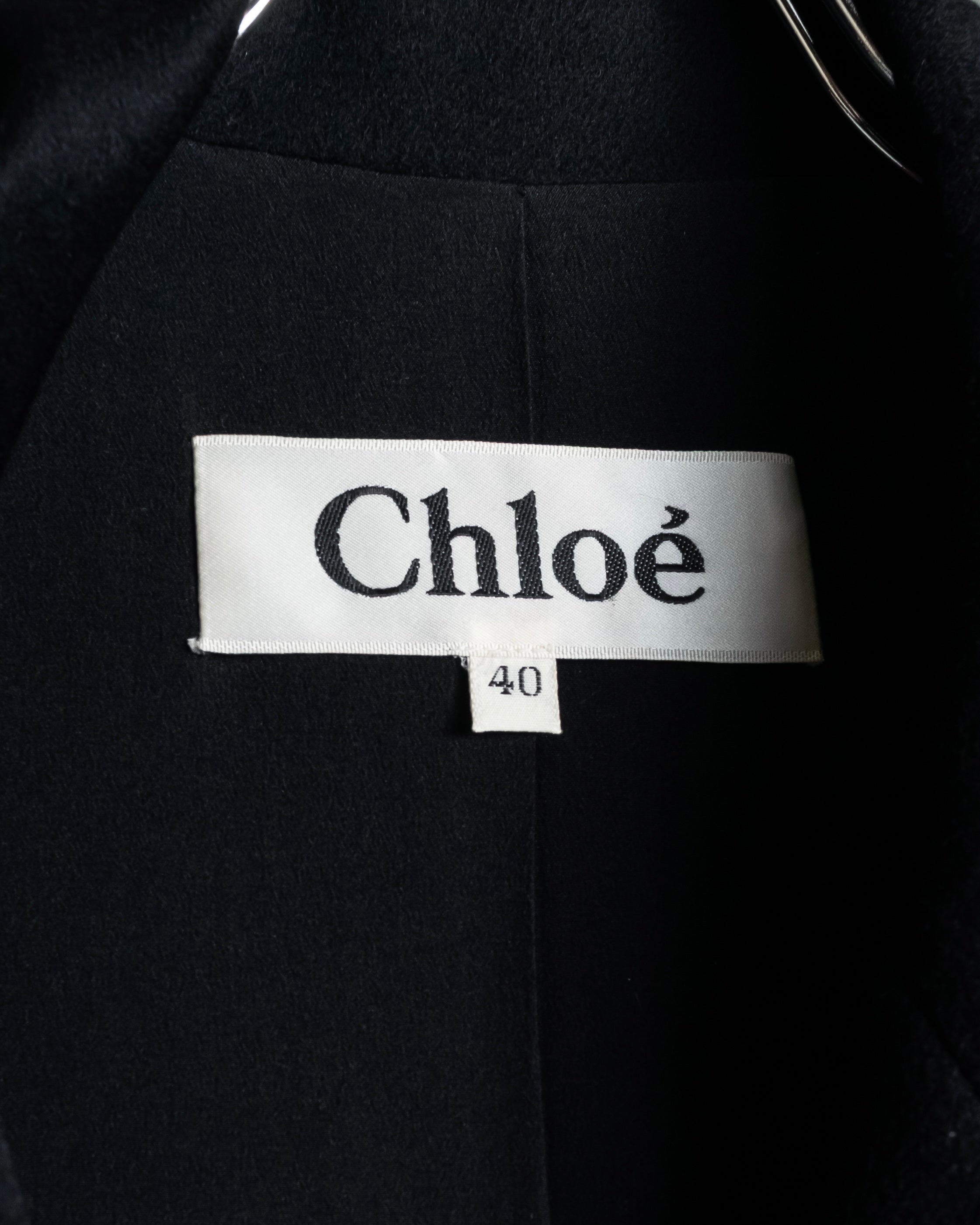 "Chloe" Iconic fastening design tailored jacket
