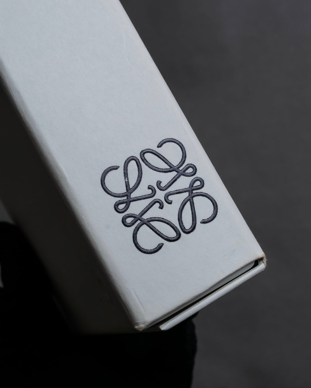 "LOEWE" Logo engraved leather card case