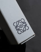 "LOEWE" Logo engraved leather card case