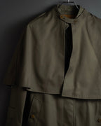 "BURBERRYS" Cape-attached design stand collar coat