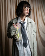 "COMME des GARCONS HOMME" Argyle check sheer necktie