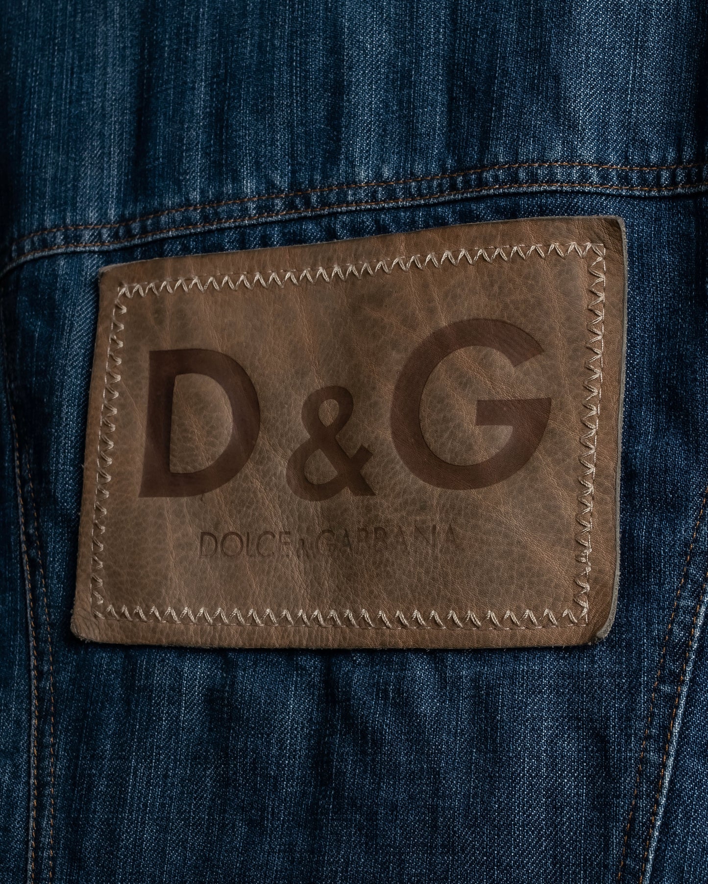 "Dolce & Gabbana" Cutting stitch detail denim jacket