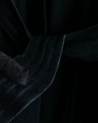 "ISAAC SELLAM" Cut-off design belted leather jacket