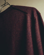 "GUCCI" 90's-00's Deep burgundy v-neck knit sweater