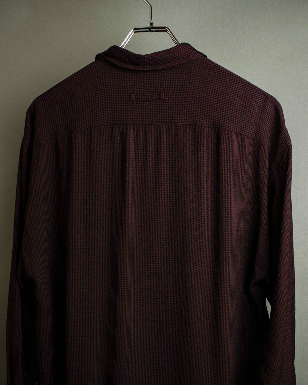 "JEAN PAUL GAULTIER" Draping form burgundy shirt