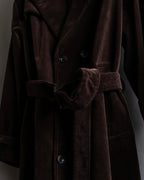 "Barbour" Wide ribbed corduroy maxi-length trench coat