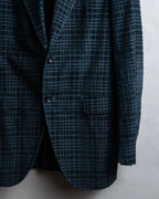 "DOLCE &amp; GABBANA" Checkered velvet tailored jacket