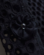 "NOKO OHNO" Layered organza frill embroidered dress