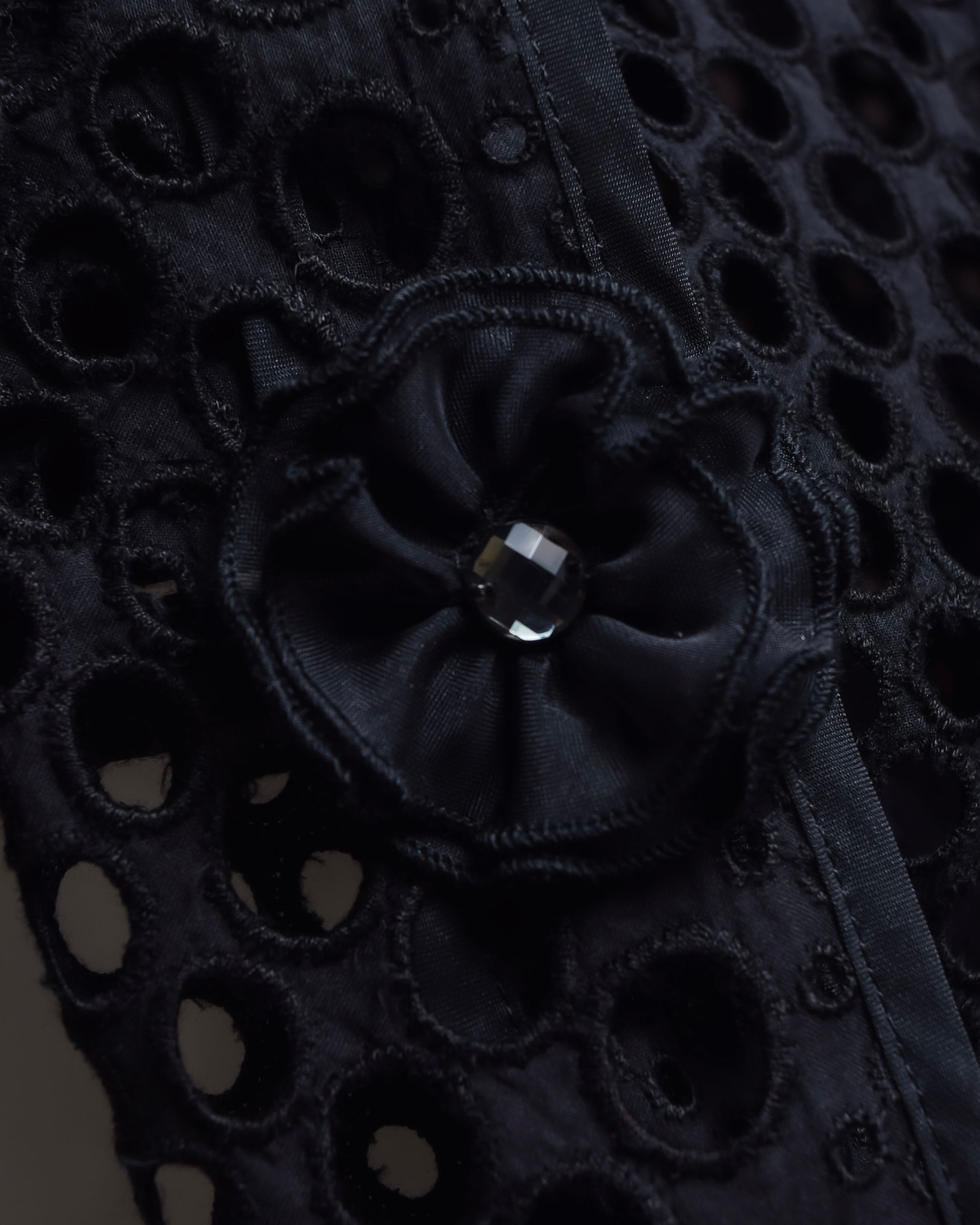 "NOKO OHNO" Layered organza frill embroidered dress