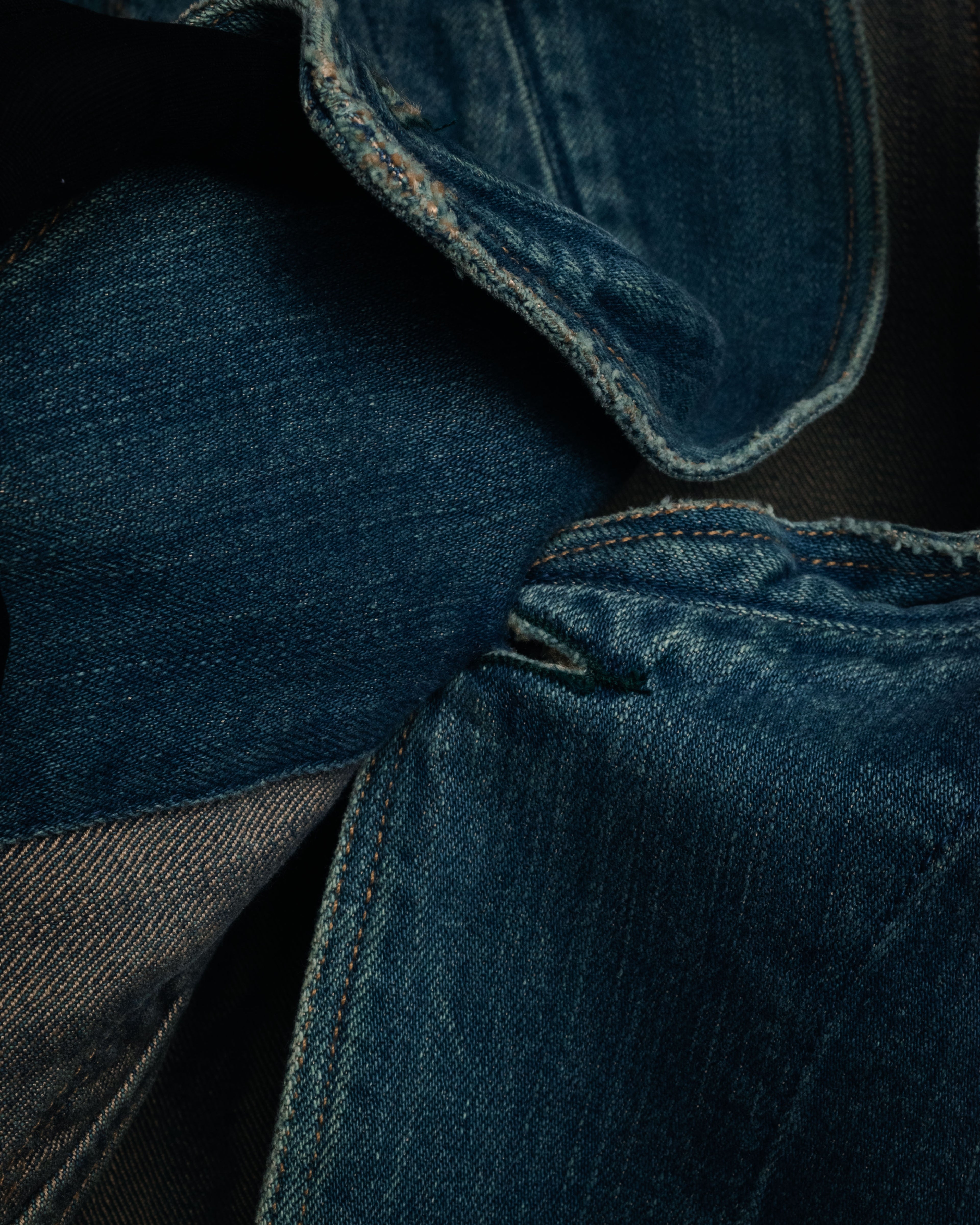 “Levi’s RED” 2001 Asymmetrical draped denim jacket