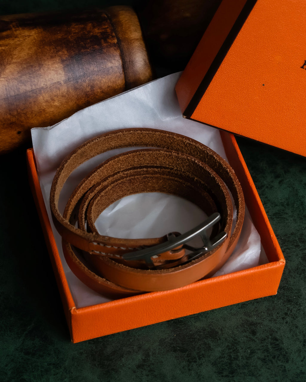 "HERMES" API Doubletour layered design belt bracelet
