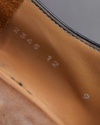 "GERARD SENÉ" Hand-patinated curved silhouette oxford shoes