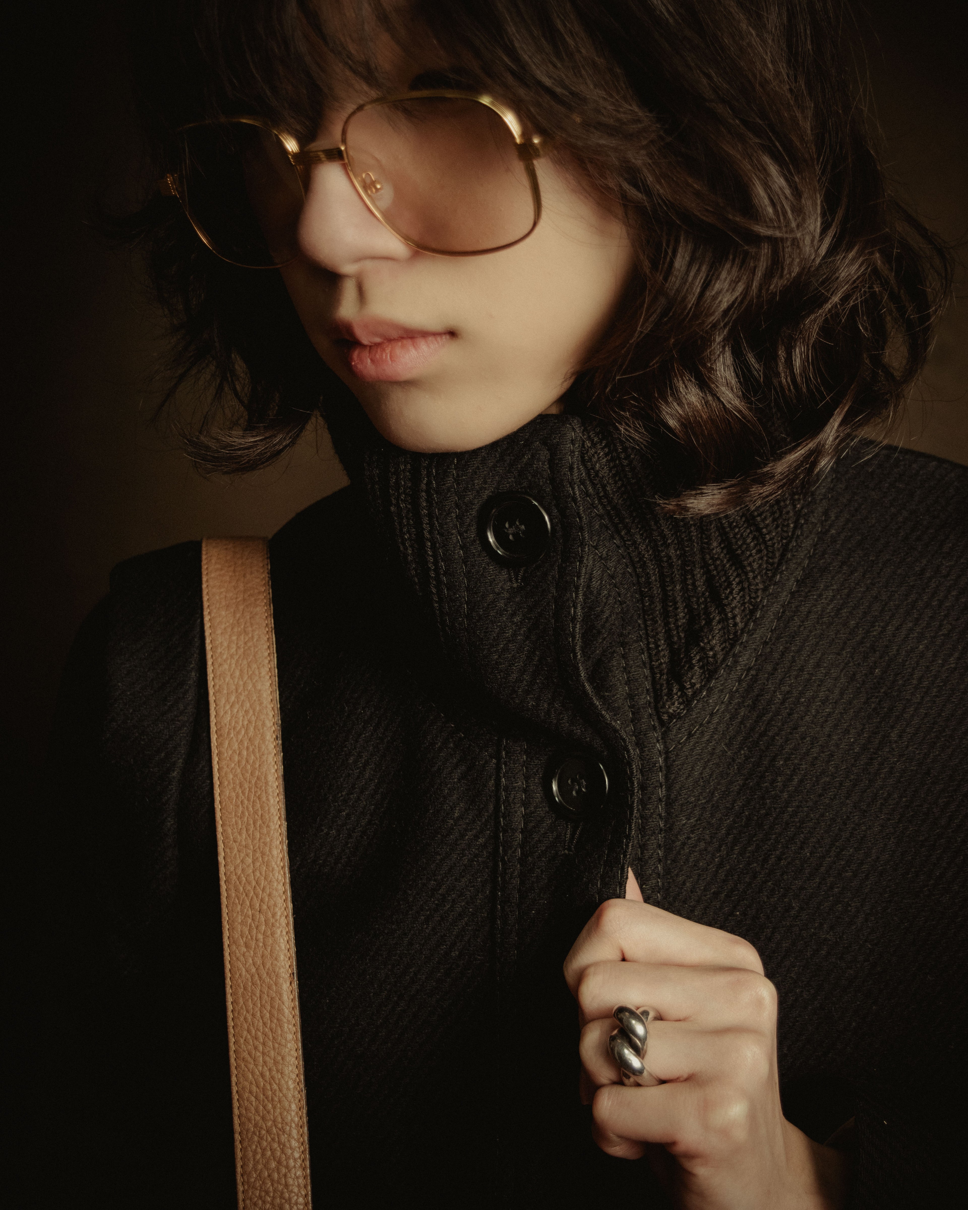 –SPECIAL– "Martin Margiela" 00’s rib knit collar wool cashmere jacket