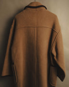 "Burberrys" 80's-90's Classic piped wool coat