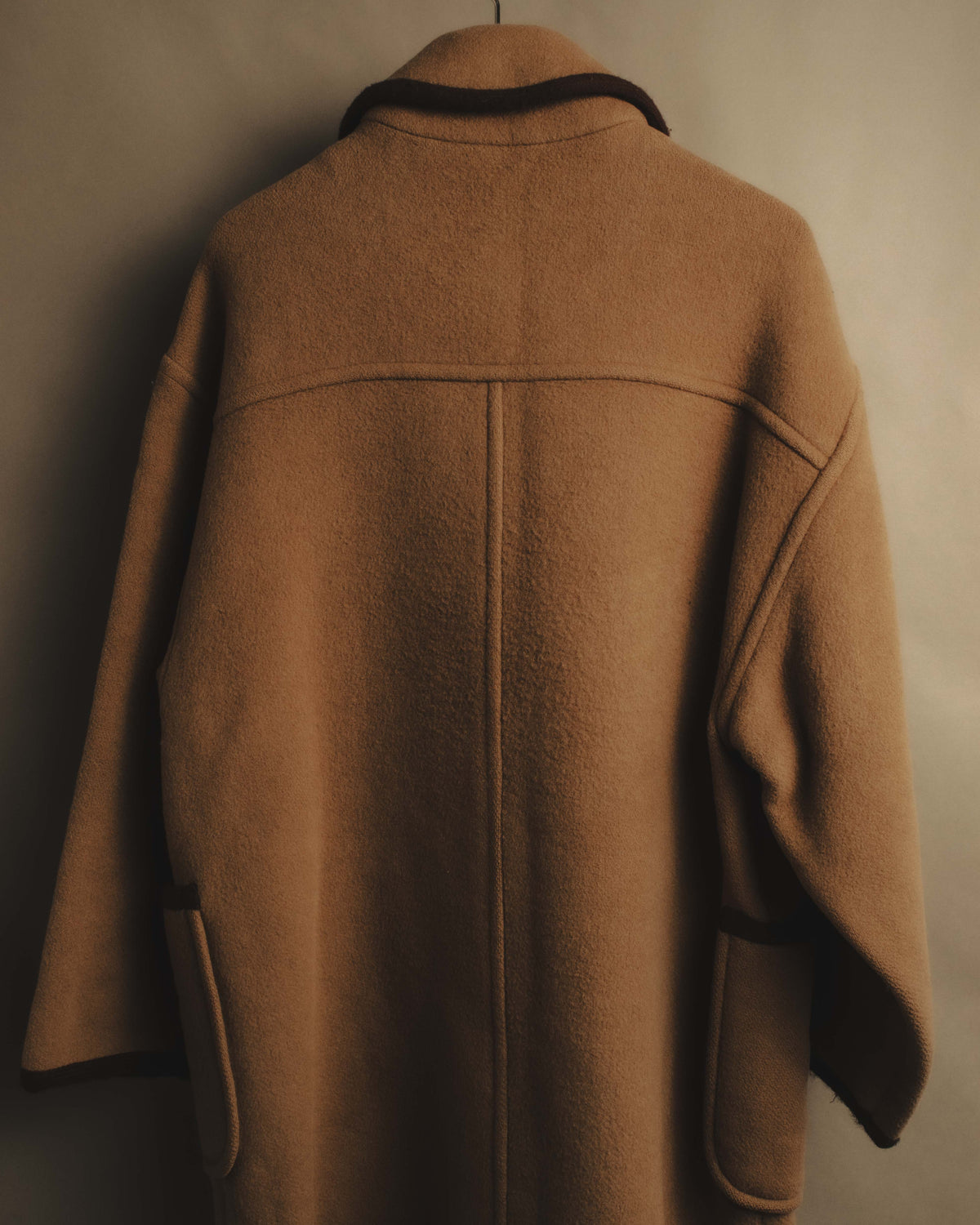 "Burberrys" 80's-90's Classic piped wool coat