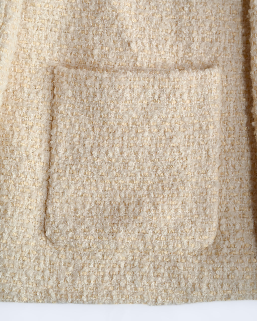 CELINE by Hedi Slimane  / 2022AW Oversized Tweed Jacket White