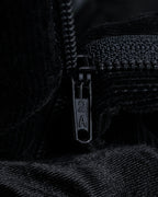 "ARMANI COLLEZIONI" Black corduroy relaxed set up