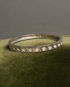 "Christian Dior" 70's-80's German-made textured geometric pattern bangle