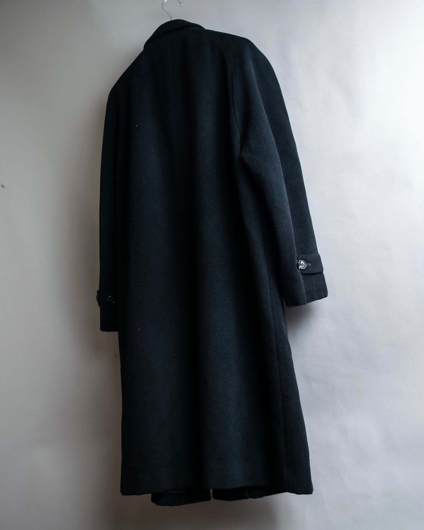 "YVES SAINT LAURENT" Fly front soutien collar mid length coat